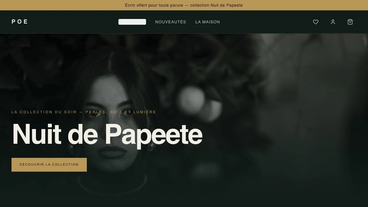 Poe · soir & perles
